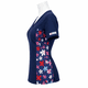 thumbnail image 2 of Delantal Mujer tela elasticada C/aplic. estampada al costado. Azul Marino - Art. LQ-6, 2 of 3