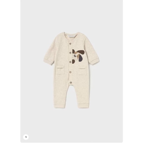 Enterito de punto beige 6 A 9 Meses