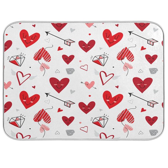 Alfombrilla absorbente Nander para el día de San Valentín, 45,7 x 60,9 cm