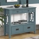thumbnail image 1 of 36'' Farmhouse Pine Wood Console Table Entry Sofa Table with 4 Drawers & 1 Storage Shelf for Entryway Living Room Bedroom Hallway Kitchen ( Blue), 1 of 3
