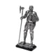 thumbnail image 1 of Figura De Caballero, Artesanía Coleccionable, Escultura Para Entrada, Dormitorio, Oficina, Color Plata, 1 of 5