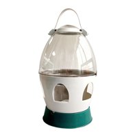 Magideal - Alimentador Dispensador De Agua Para Palomas, Botella De Agua Para Contenedor De Agua, Bebedor De Alimentación Para Pájaros, Accesorios Para Jaula De 2L Gris 27Cmx17.5Cm