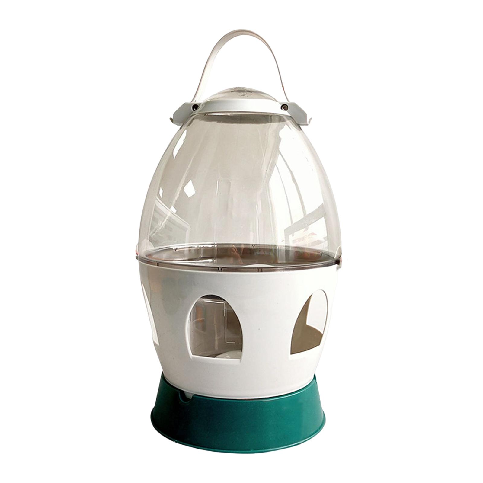 Magideal - Alimentador Dispensador De Agua Para Palomas, Botella De Agua Para Contenedor De Agua, Bebedor De Alimentación Para Pájaros, Accesorios Para Jaula De 2L Gris 27Cmx17.5Cm