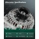 thumbnail image 2 of Alternador SCITOO 12V 130A 11256 para Nissan Armada y Frontier, 2 of 9