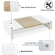thumbnail image 3 of Soporte para monitor TEAMIX Wood con almacenamiento de 20 pulgadas, color blanco+arce, 3 of 6