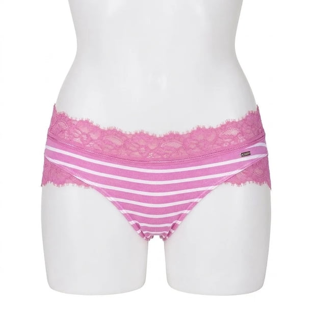 Pantaleta Con Encaje Mujer C 965 Cotton Spandex