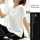 thumbnail image 5 of Camiseta de manga corta para mujer, secado rápido, para atletismo, running, entrenamiento, yoga, rendimiento, 5 of 6