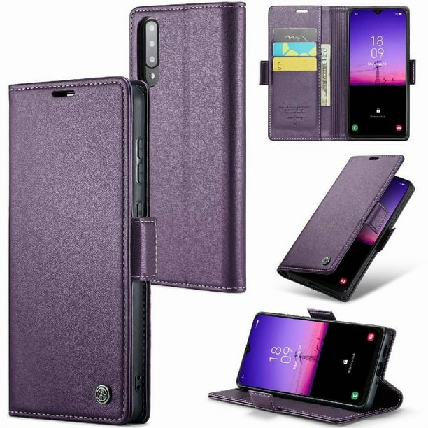 CaseMe tipo cartera Samsung Galaxy A50/A50S/A30S con cierre magnético, RFID, tarjetero, soporte, carga inalámbrica