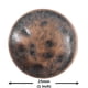 thumbnail image 2 of Vástago de metal nostálgico Button Bezelry de 25 mm (cobre envejecido) x12, 2 of 4