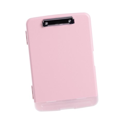 Magideal - Portapapeles Con Almacenamiento Y Portalápices, Organizador De Portapapeles Tamaño A4, Carpeta Portapapeles Multiusos Pp A Prueba De Polvo Para Médico Rosa