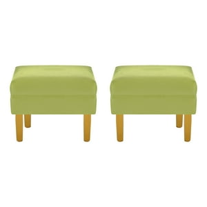 Bodevir - Set Pouf Sky 1C Felpa 01 Pistacho