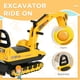 thumbnail image 3 of Excavadora y tractor de juguete Ride On HOMCOM, sin potencia, 18 a 48 meses, 3 of 9
