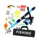 thumbnail image 1 of Ca?a De Pescar Para Ni?os, Accesorios De Pesca, Ca?a De Pescar Telescópica De Viaje Y Carrete Azul, 1 of 5