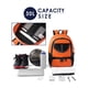 thumbnail image 3 of Mochila 30l Con Compartimento Para Balón Y Zapatos Naranja, 3 of 7