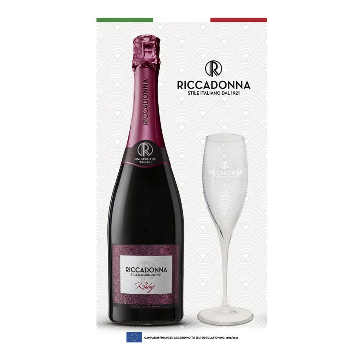 Riccadonna - Espumante Ruby 12° 750cc+copa