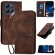 thumbnail image 1 of Funda Flip Premium Fibra de Carbono para Motorola MOTO G86 Power con Soporte y Cierre Marrón, 1 of 6
