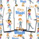 thumbnail image 1 of Paquete de 72 tatuajes temporales de Blippi, 1 of 2