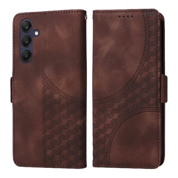 Carcasa FOXDOCK Samsung Galaxy A25 5G de cuero PU, diseño acolchado clásico, protección contra caídas y rayones