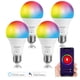 thumbnail image 1 of Bombilla Inteligente Xodo A19 E26 Paquete de 4 9W RGB+CCT LED, 1 of 11