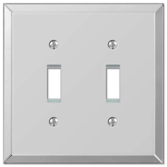 Wallplate Amerelle 66TT Espejo acrílico transparente de 2 palancas