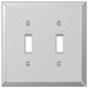 thumbnail image 1 of Wallplate Amerelle 66TT Espejo acrílico transparente de 2 palancas, 1 of 4
