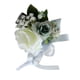 thumbnail image 3 of coche de la boda flor de seda artificial y decoración del partido de la cinta gris plata, 3 of 3