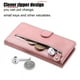 thumbnail image 3 of Funda con Cremallera para OPPO Reno 8 5G, Carcasa Cartera de Cuero PU con Soporte y Tarjetero, 3 of 6
