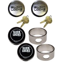 Set De Candados Slick Locks De Aluminio Estilo Disco De Hockey (2 Candados)