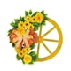 thumbnail image 1 of Corona De Primavera Rueda De Madera Amarilla, 1 of 3