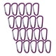 thumbnail image 1 of 20pcs Púrpura D Forma De Aluminio Mosquetón De Aluminio Llavero A Presión Clip Clip, 1 of 5
