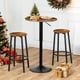 thumbnail image 4 of Mesa de bar HOOBRO Mesa redonda de bar ajustable en altura de 70 a 90 cm, 4 of 9