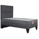 thumbnail image 1 of Cama Europea America-Gris + Respaldo Atenas 1 PL Tela Gris, 1 of 7