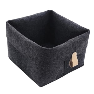 Magideal - Cesta De Almacenamiento Libros Juguetes Frutas Ropa Misceláneas Maquillaje Pañales Organizador Caja Contenedor Para Cocina, Porche, Despensa, Sala De Negro