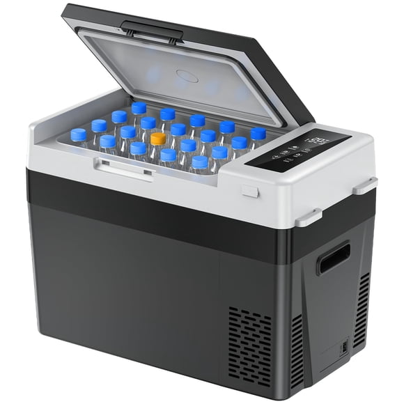 Nevera Marsail 12V 32QT Congelador Portátil de Compresor Negro