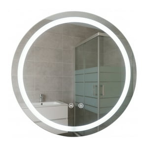 Joytek - Espejo Redondo Touch Con Luz Led 3 Colores 60 Cm De Diámetro