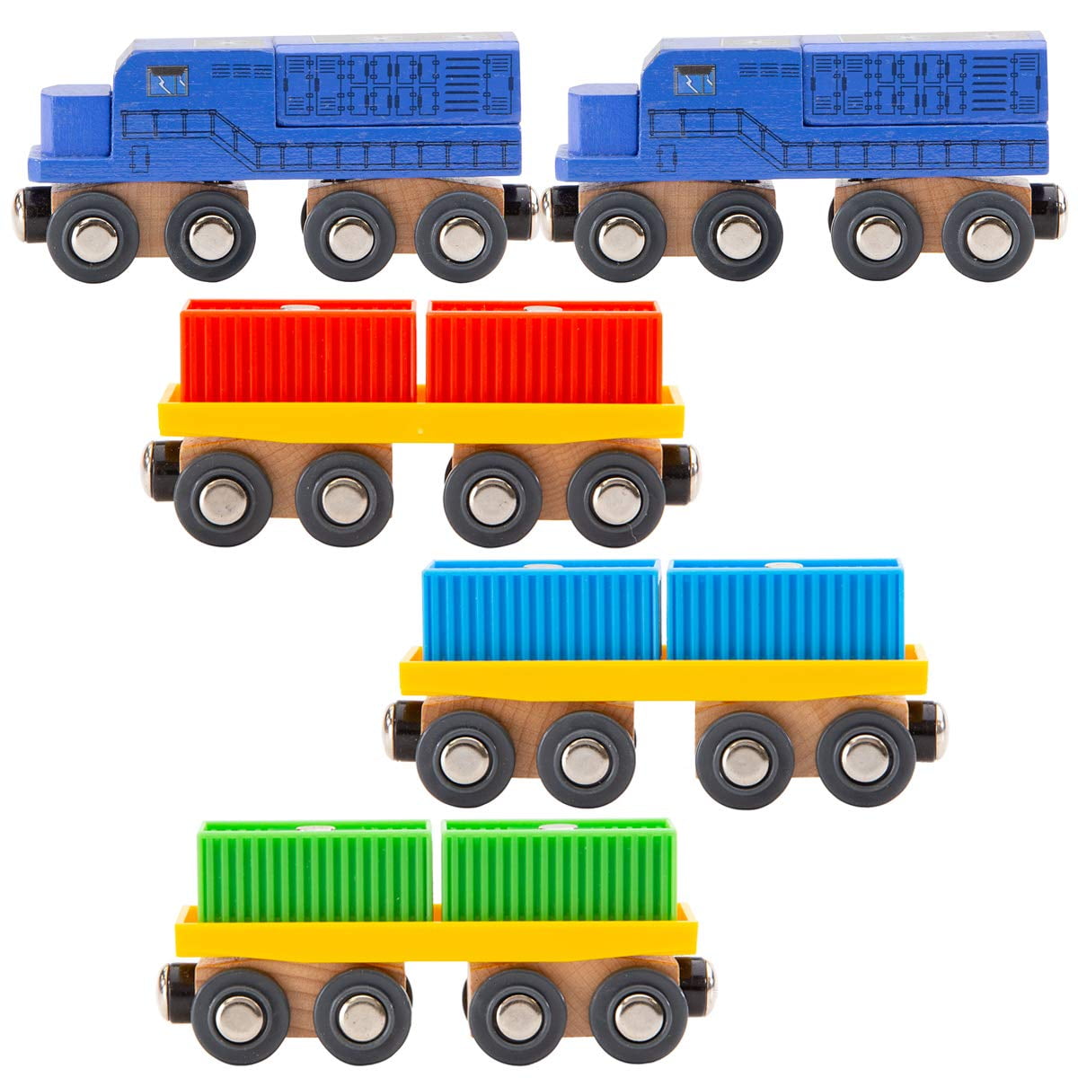 Set De Trenes De Carga Intermodales Orbrium Con 2 Motores Diésel