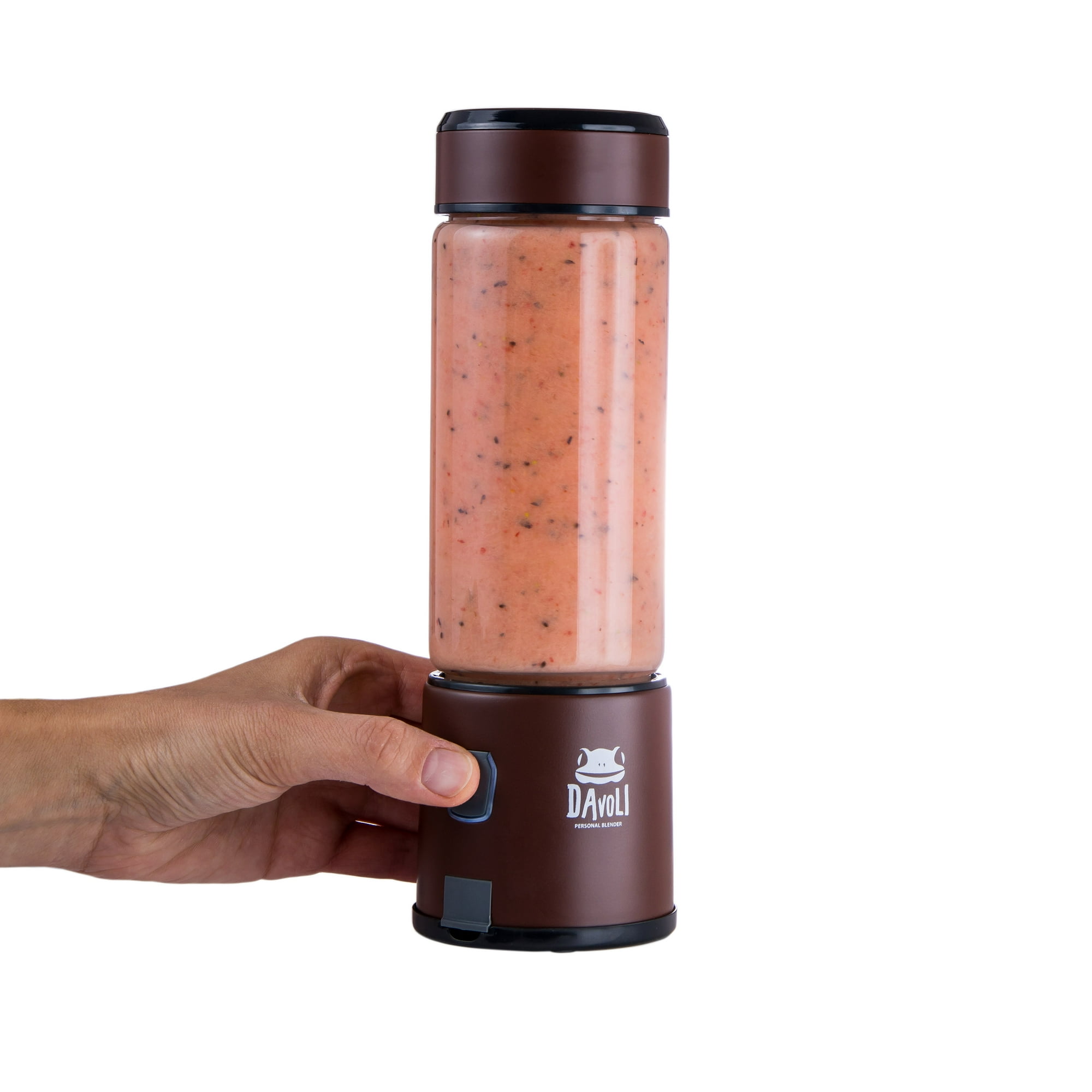 Davoli - Licuadora Eléctrica Portátil – Vaso De Vidrio 450ml – Spow Café