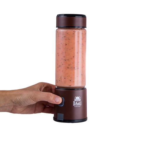 Davoli - Licuadora Eléctrica Portátil – Vaso De Vidrio 450Ml