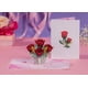 thumbnail image 2 of Tarjeta de felicitación con forma de amor en 3D con bonitas rosas desplegables para el Día de la Mad, 2 of 6