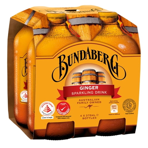 Cerveza De Jengibre Bundaberg 375 Ml (Paquete De 4)