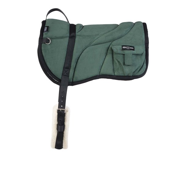 Almohadilla para montar sin silla Harrison Howard verde caza con cincha