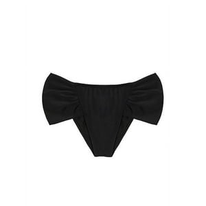 Samia - Bikini Calzón Con Laterales Drapeados Negro S