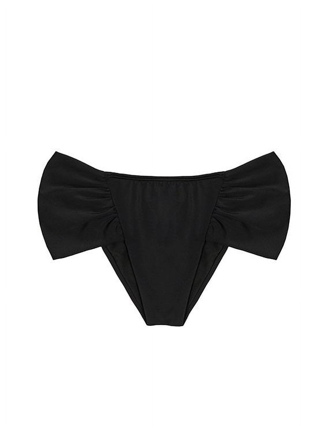 Samia - Bikini Calzón Con Laterales Drapeados Negro S