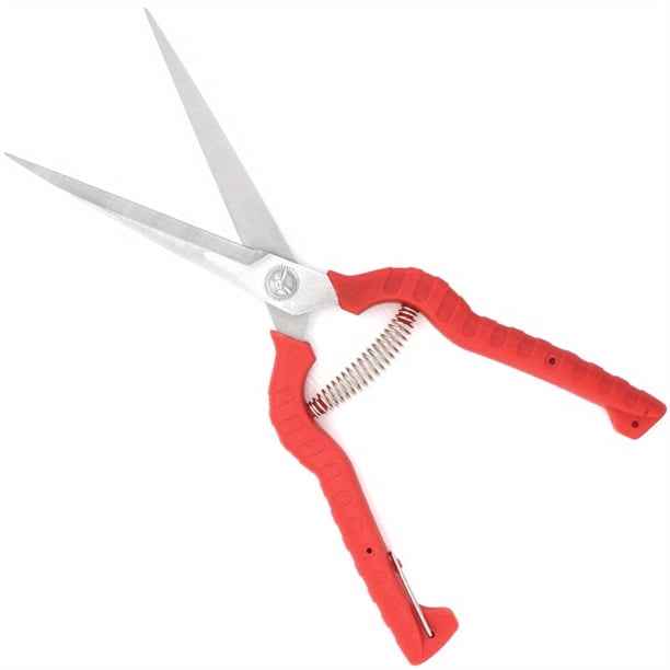 1pc Extra Long Stainless Steel Pruners Bonsai Plant Trimming Scissors For Thorny Roses Plant Flowers Harvesting Herbs Fruits Or Vegetables Prune Corners Dense Areas Garden Shears With Sheath