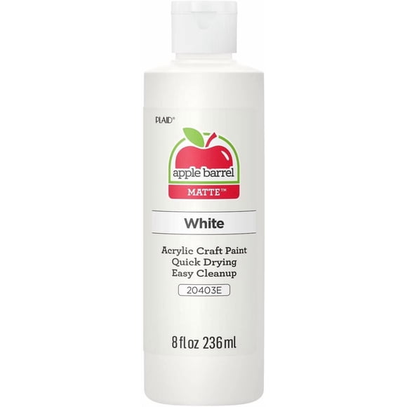 Pintura acrílica Apple Barrel 20403 blanca 240ml