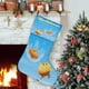 thumbnail image 1 of Gudetama Una Aventura Huevosa Tema: Calcetines de Navidad, fino lino blanco para colgar en escaleras y chimenea, decoración navideña para el hogar, regalo de Navidad.54cm×38cm, 1 of 5