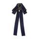 thumbnail image 4 of Cinta Pajarita Broche Corbata Cócteles Fiesta Graduación Bowknot Broche Pin Azul Oscuro, 4 of 5