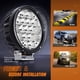 thumbnail image 5 of Luz de conducción LED Nilight 7" 85W 10200 lm haz puntual y haz de inundación IP68, 5 of 9