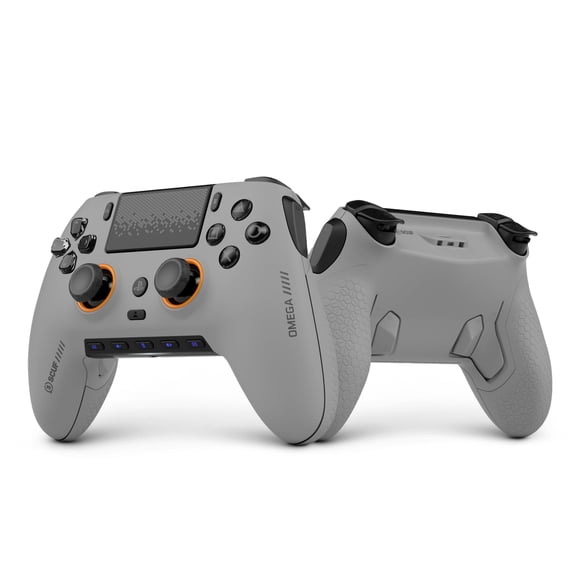 Control inalámbrico de alto rendimiento SCUF OMEGA para PS5, gris claro
