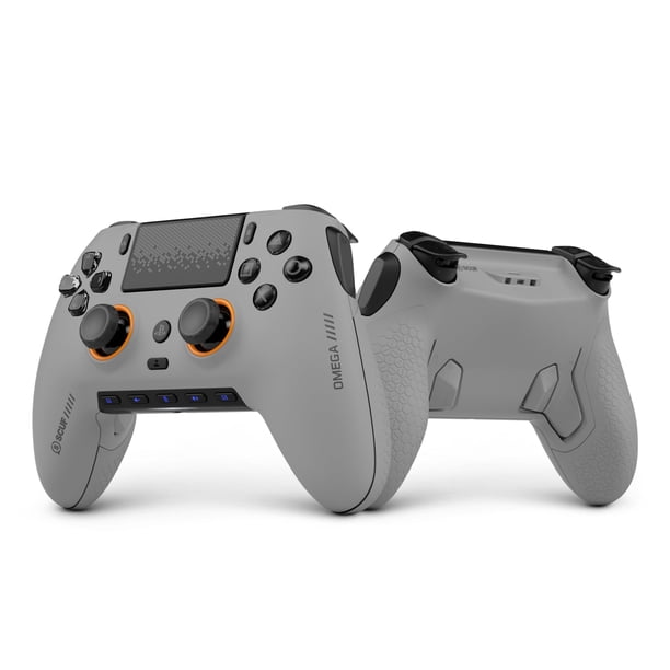Control inalámbrico de alto rendimiento SCUF OMEGA para PS5, gris claro
